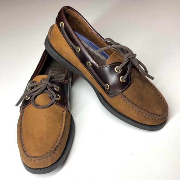Sperry Men’s Authentic Original Brown Boat Leather Shoes Size - 7.5 M - Picture 7 of 11